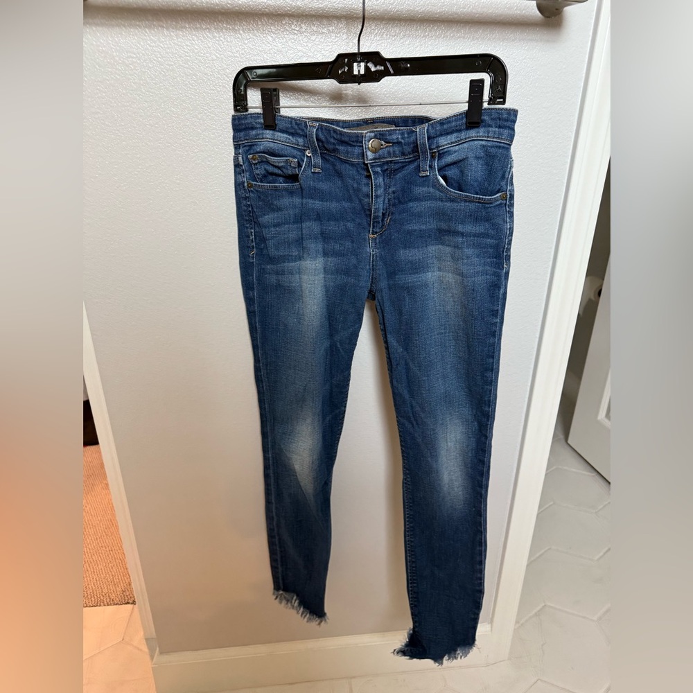 Joe's Jeans Dark Blue Ankle & Cropped Denim